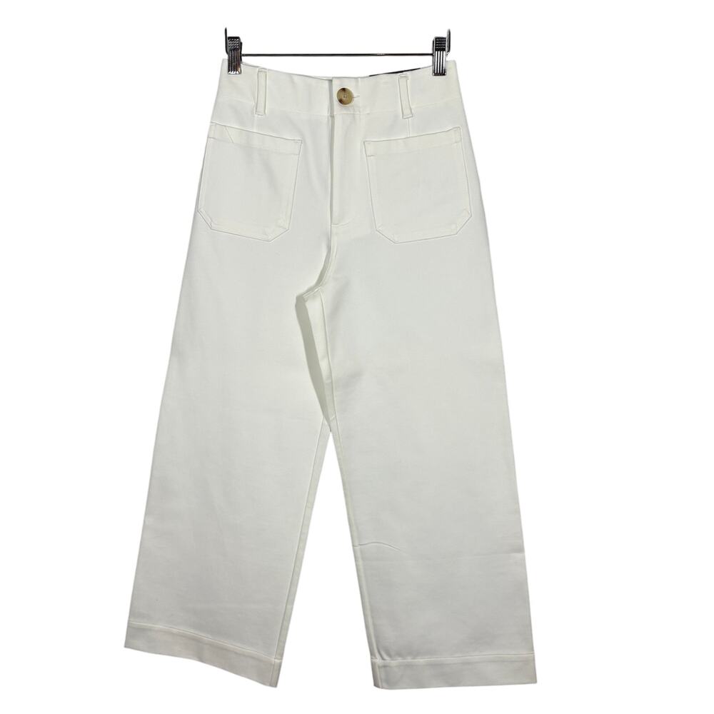 NEW! JNY Jones NY Cropped Straight Leg Mid Rise Trouser Pant Casual Career - 2